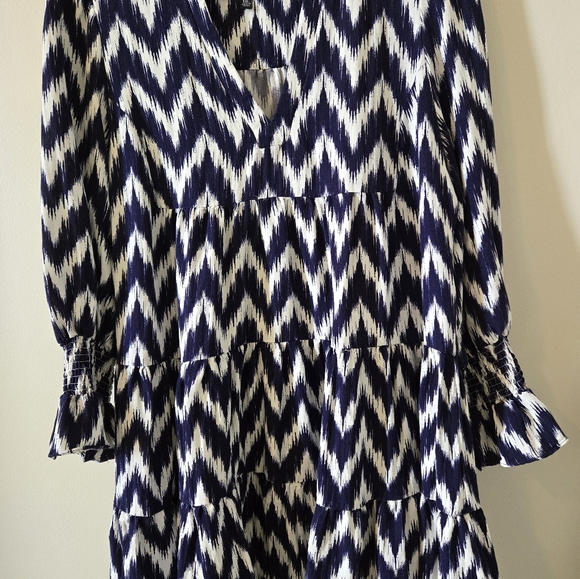 2X Womens navy & white dress - Picture 4 of 4